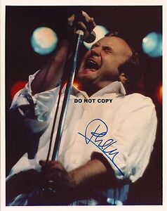 PHIL COLLINS 8X10 AUTHENTIC IN PERSON SIGNED AUTOGRAPH REPRINT PHOTO RP