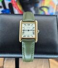 Cartier Tank Louis Vintage 1970s 23x30MM Silver Dial (15705) Gold Plated Rare