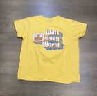 Disney Shirt Mens XL Short Sleeve Yellow Walt Disney World Retro Parks Logo