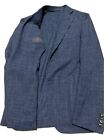 PAL ZILERI - Slim 42 R - Dark Blue Wool/Silk/Linen LightWeight Sport Coat Blazer