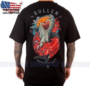 Sullen Blood in The Water SCM4100 Short Sleeve Tattoo Skull T-shirt Top For Men