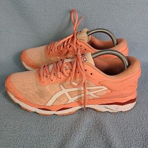 Asics Gel Kayano 24 Coral T799N Pink Running Shoes Womens Size 8.5