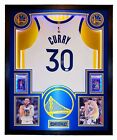 Stephen Curry Signed & Framed Authentic Nike Jersey w/LEDS & 2 PSA10's. Beckett