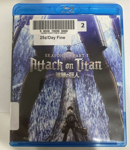 New ListingAttack on Titan: Season Three Part One (Blu-ray, 2-Disc) - - - EX LIBRARY COPY