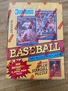 1991 Donruss Baseball Series 1 BOX 36 Wax Packs Sealed Box