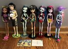 Monster High Gloom Beach Lot 2008- 7 Dolls with Accessories- READ