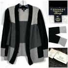 Charter Club Luxury 100% Cashmere Gray Open Cardigan Sweater XL