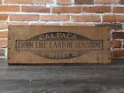 Antique Wood Del Monte Prunes The Land Of Sunshine CalPak  CA Wooden Crate USA