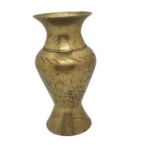 New ListingVintage Etched Brass Vase from China 5