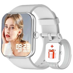 For iOS Android Samsung Smart Watch Bluetooth Call/AI Voice Assistant Men Women