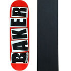 Baker Skateboard Deck Brand Logo Red/Black 7.88' with Grip BRAND NEW IN SHRINK