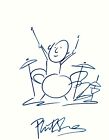 Phil Collins Genesis original drawing with full signature
