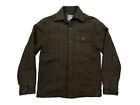 Spiewak Men’s L Wool Shirt Jacket Shacket Lined Herringbone Brown Woolrich