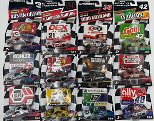 NASCAR Authentics 2022-2024 Waves 1:64 Die Cast Cars With Sticker