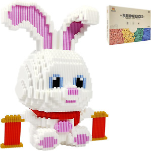 ZMBlock Micro Mini Building Blocks Animal Toys Sets Rabbit Building Toy Bricks K