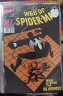 Web of spider-man # 37 1988 marvel disney   BLACK COSTUME THE SLASHER