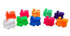 10 Assorted Colored Mexican Train Marker 1/2 Inch W 1 3/4 InchTall 1/2 Inch Deep