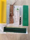 1987 Puma 6378 Outdoor Knife With Stag Handles & Sheath Mint In G/Y Box + Tag A3
