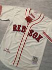 BOSTON RED SOX #6 JOHNNY PESKY STITCHED THROWBACK CREAM JERSEY M