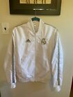 Adidas XS Men’s Real Madrid Anthem Soccer Jacket 2020 White/Gold DX8695 Small