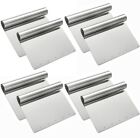 8 Pack Stainless Steel Food Scraper and Chopper Large Griddle Spatula Kitchen...