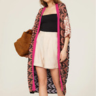 Sita Murt Kimono Cardigan XS Relaxed Oversized Colorblock Duster Drop Shoulder