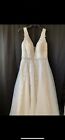 Aboa Wedding Gown - Size 8 - Ivory Lace With Matching Veil