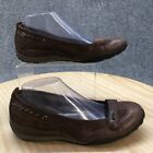 Privo By Clarks Shoes Womens 8.5 N Casual Slip On Ballet Flats Brown Leather
