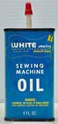 Vintage Empty WHITE SEWING MACHINE HANDY OILER 4oz CAN