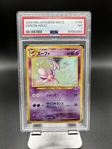Pokémon TCG Espeon Neo Discovery 196 Holo Unlimited Japanese PSA 7 NM