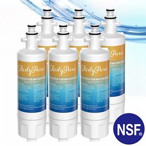 6 Pack Water Filter for LG LT700P ADQ36006101 ADQ36006102 46-9690 Refrigerator
