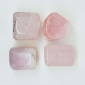 354.90 Cts Natural Pink Rose Quartz Healing Crystal Polished Tumble 4 Pcs Lot