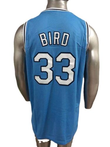 Men's Basketball Jersey Larry Bird #33 Indiana State Jersey All Stitched Blue