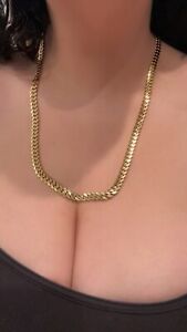 Authentic 14k Solid Gold Cuban Link  24 inch Chain 8.5mm