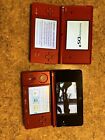 Nintendo 3DS Handheld System Flame Red Console And Red Nintendo DSI +one Game