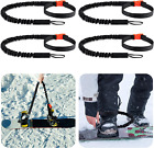 Snowboard Leash Snowboard Binding Straps Black Snowboard Binding Leash Cord for