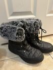 Women's Arctic Shield Black Faux Memory Foam Winter Snow Boots, Size 9M Waterpro