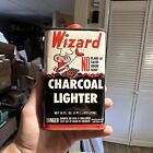 Vintage Wizard Charcoal Lighter Fluid Can Oil Can 16oz Can Advertising