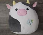 Squishmallows Official Kellytoys Plush 12 Inch Connor the Cow with Floral...