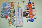 PICK 3 Bird Cage Toy, Colorful, Lot of 3 Toys,Medium / Large Parrot *USA Seller*