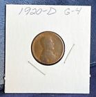 1920-D Lincoln Bronze Wheat Penny