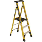 WERNER 3 ft Fiberglass Podium Ladder with 5 ft. Reach and 375 lbs Load Capacity