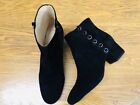 KATY PERRY THE LOUISE BLACK SUEDE HEELED ANKLE BOOTS NWOB SIZE 10
