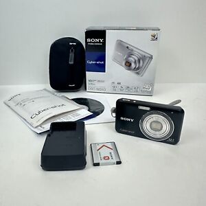 New ListingSony Cyber-shot DSC-W310 12.1MP Digital Camera Silver 4X w/ Case Battery Charger
