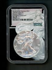 2021 (S) T1 US American Silver Eagle Dollar $1 NGC MS70 GEM UNC San Francisco FD