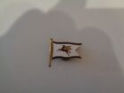 MOBIL OIL COMPANY FLYING RED PEGASUS MARINE SHIP CAPTAINS HAT FLAG PIN