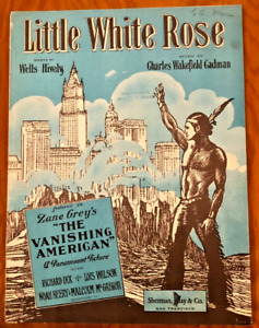 New Listing1925 SILENT FILM NATIVE AMERICANA sheet music THE VANISHING AMERICAN Zane Grey