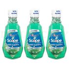 Crest Scope Anti-Cavity + Mouthwash with Alcohol Fresh Mint 1 Liter Lot of 3