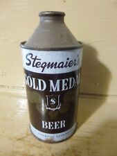 STEGMAIER`S GOLD MEDAL CONE TOP BEER CAN       -[EMPTY CANS, READ DESC.]-