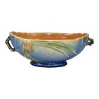 Roseville Pine Cone Blue 1935 Vintage Art Pottery Ceramic Console Bowl 279-9